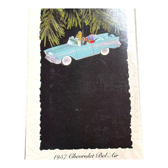 Hallmark 1957 Chevrolet Bel Air Keepsake Ornament With Box Vintage Christmas - Picture 3 of 12